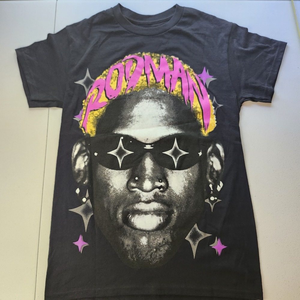 Small NWOT Dennis Rodman Black Graphic T-Shirt